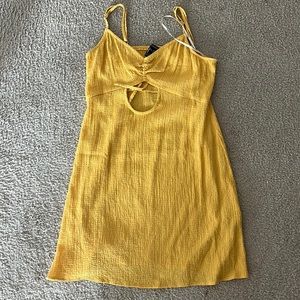 Forever 21 Yellow Mini Dress